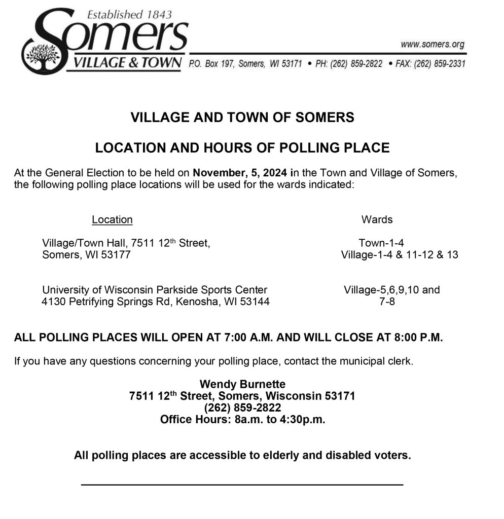 Type D Notice Of Polling Locations